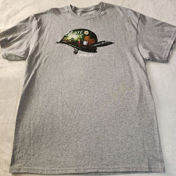 Gorillaz Dirty Harry Gray Tshirt With Graphics Size Large New - Picture 1 of 5